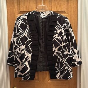 Dressbarn Woman black and white dress jacket